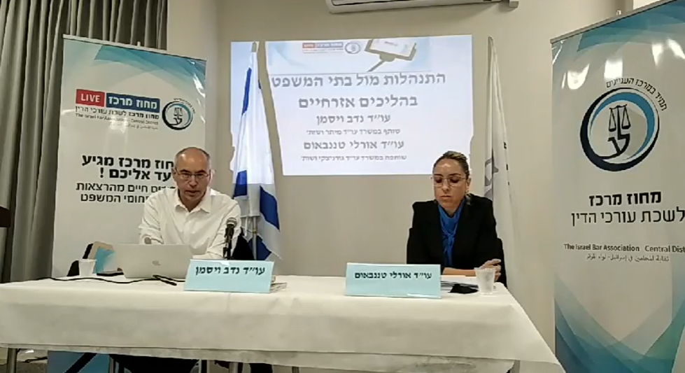 התנהלות מול בתי המשפט בהליכים אזרחיים עוהד אורלי טננבאום ונדב ויסמן