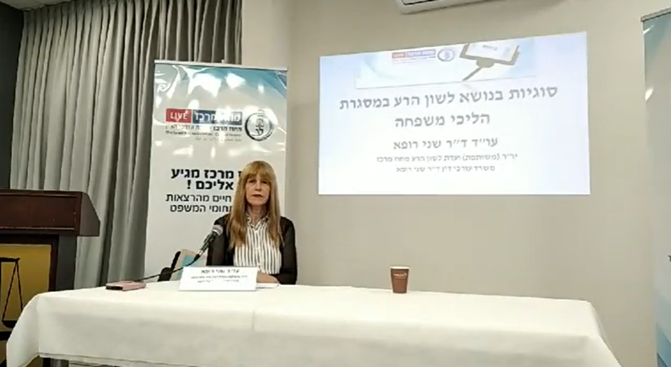 סוגיות בנושא לשון הרע במסגרת הליכי משפחה
