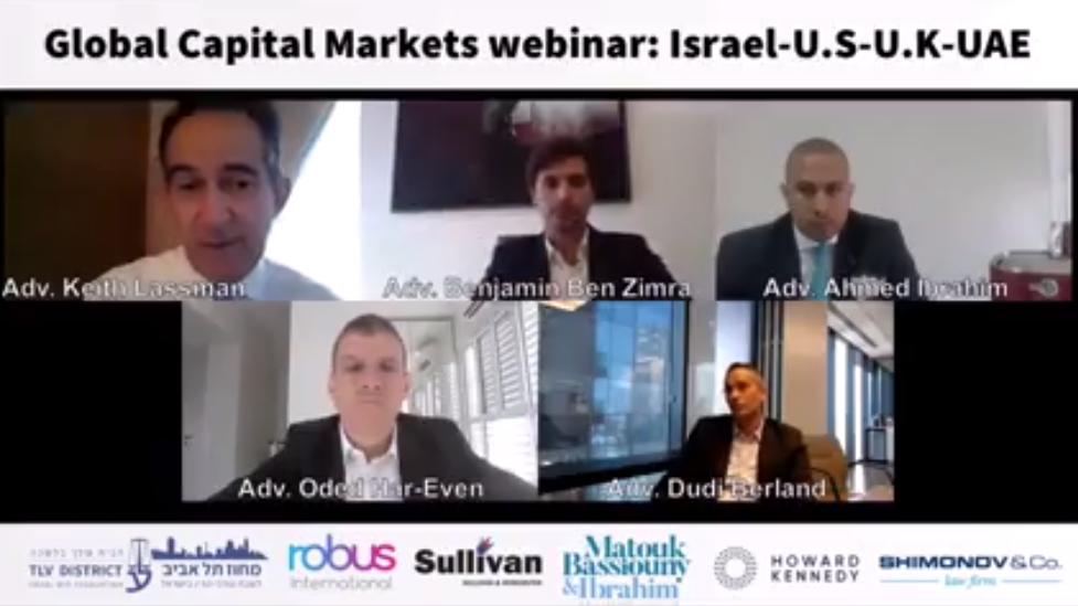 Global Capital Markets Webinar Israel U.s. U.k. Uae