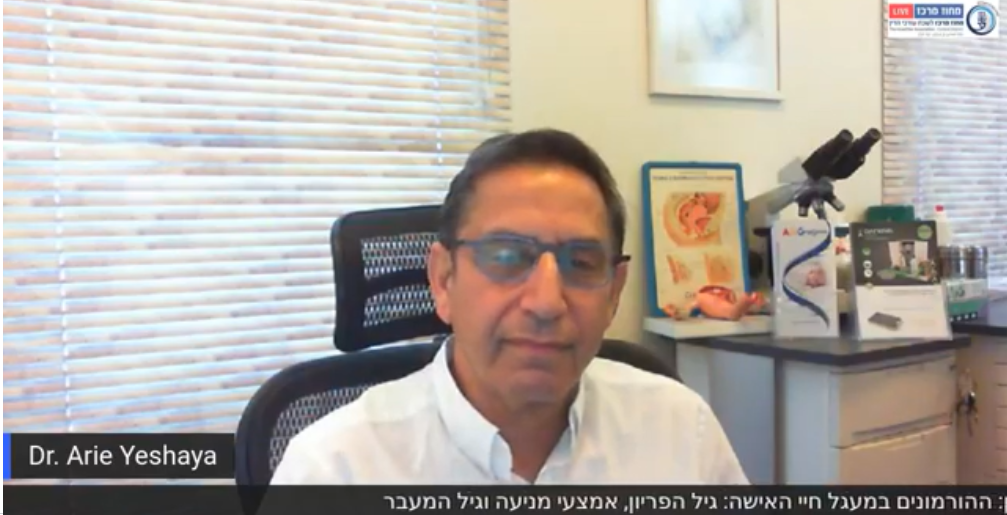 רפואת נשים ההורמונים במעגל חיי האישה גיל הפריון, אמצעי מניעה וגיל המעבר